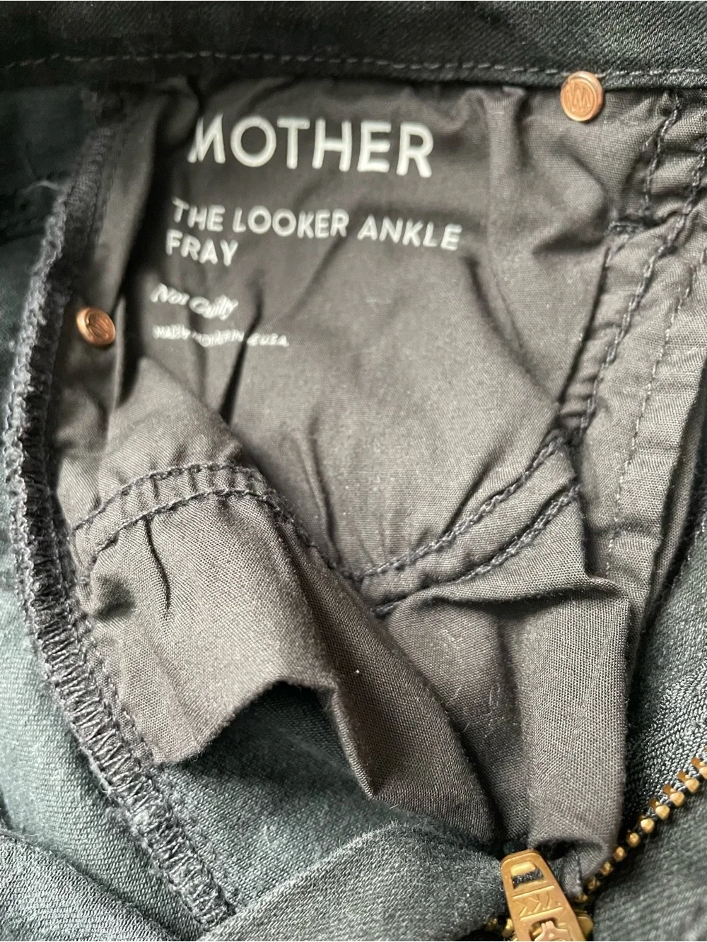 Mother jeans the looker ankle fray. - Picture 7 of 8